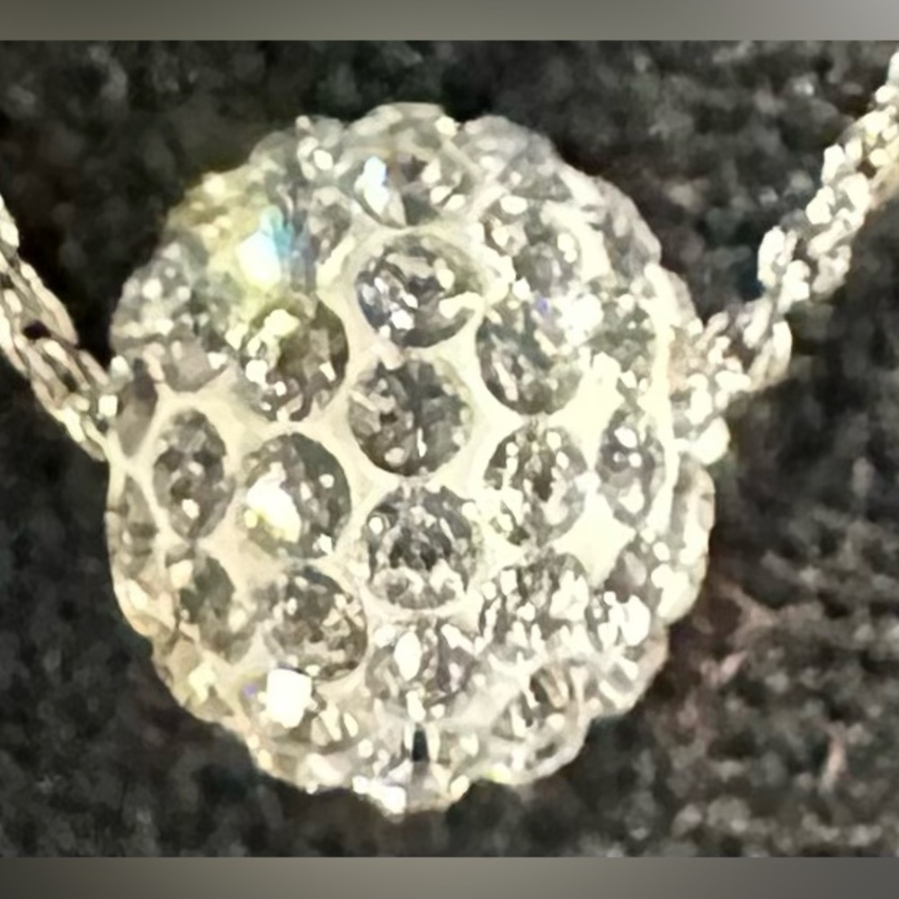 Touchstone Crystal by Swarovski APRIL BIRTHSTONE Necklace Crystal Rhodium Plated - Picture 2 of 7